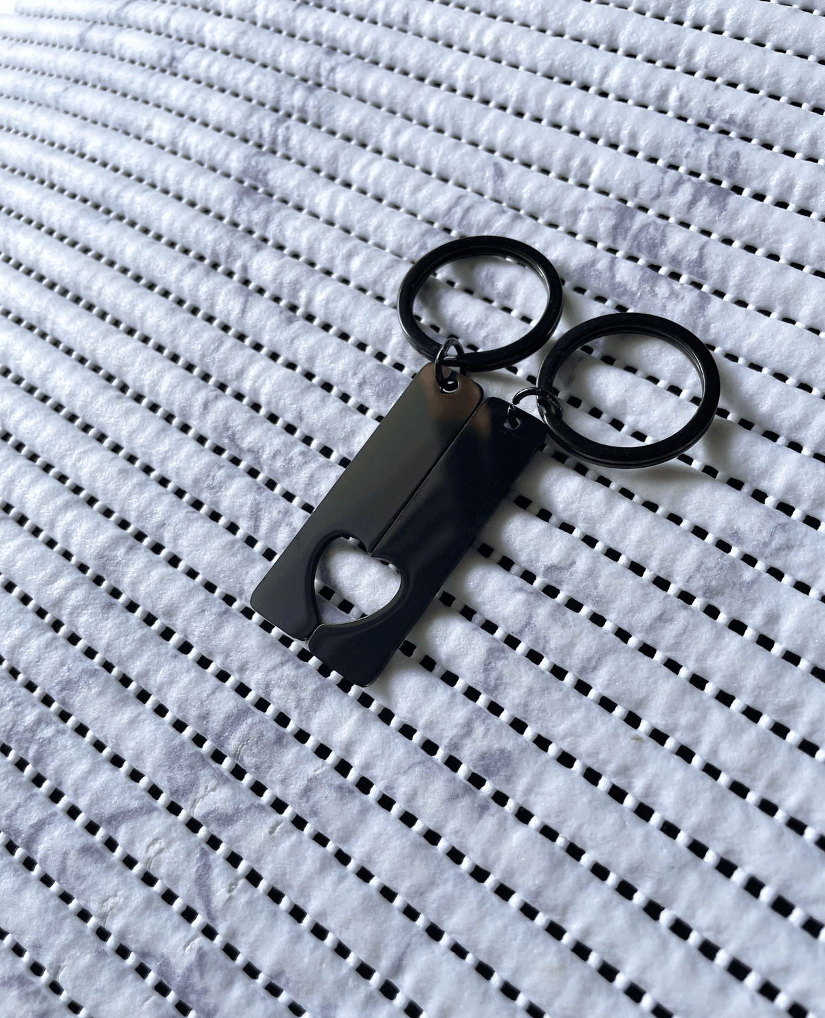 Llavero corazón dividido