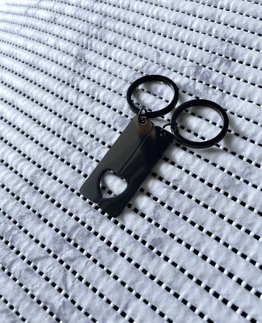 Llavero corazón dividido